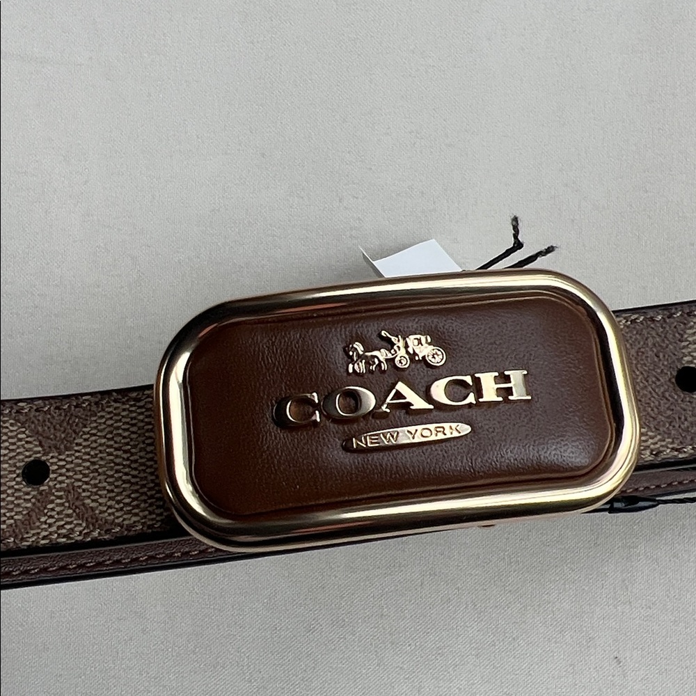 Coach Signature Buckle Cut To Size Morgan Belt - Picture 7 of 17